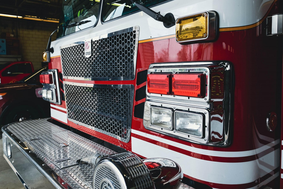 fire equipment warehouse shelves